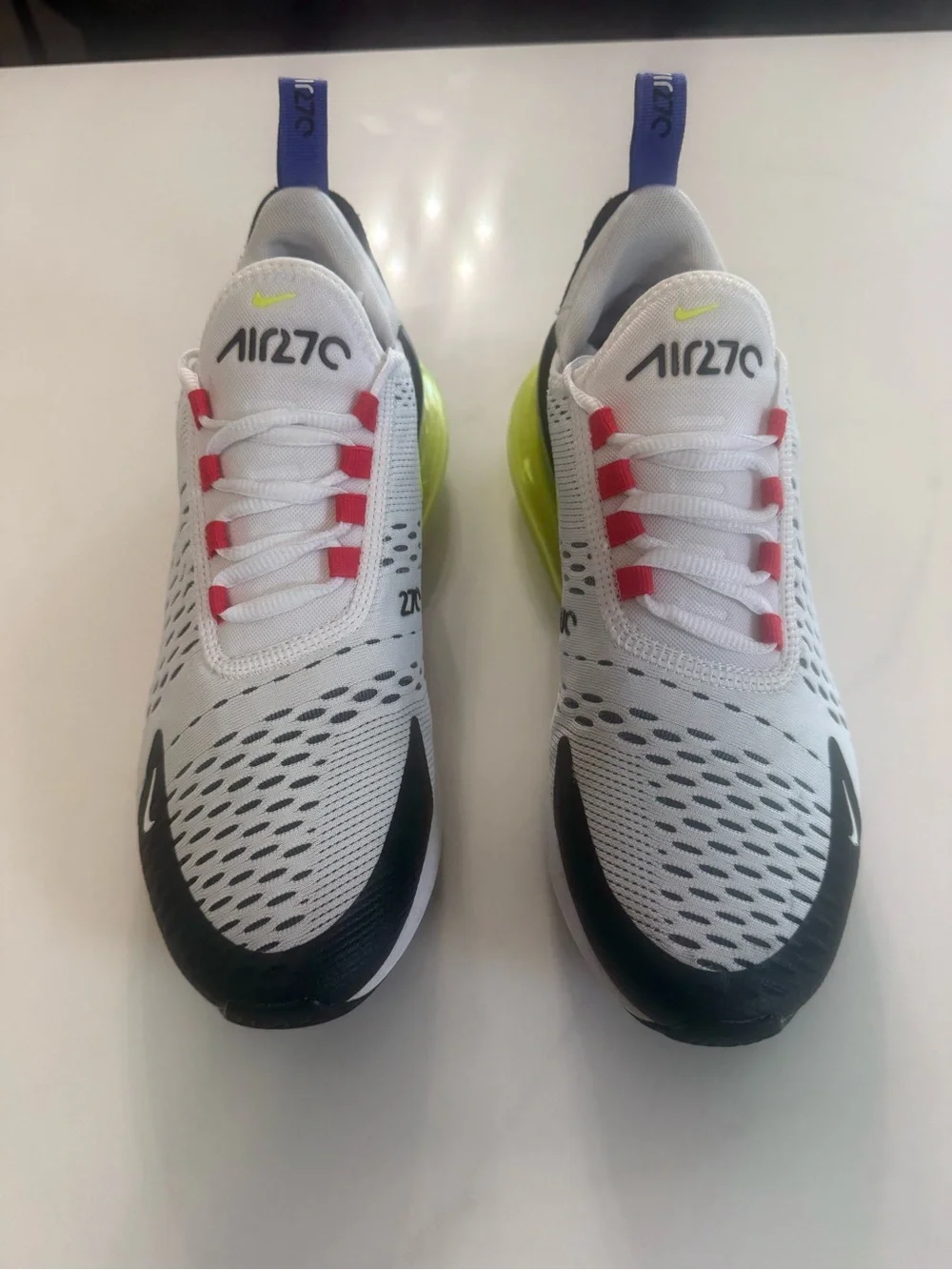 Nike Air Max 270 - White Volt Siren Red